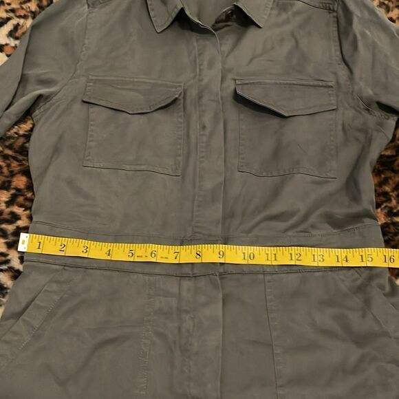 Marine Layer Frida Utility Green Tencel Distressed Jumpsuit Boho Contemporary - Picture 9 of 16